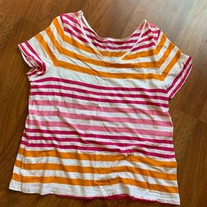 Lane Bryant striped Tee Size 18/20